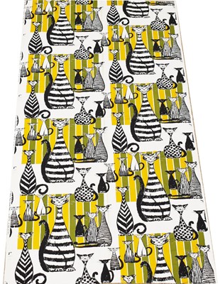 Lot 1029 - Vintage Fabric: "Il Gatto" by Francis Price for Carlo of Rome