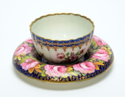 Lot 482 - Worcester tea bowl and Spode saucer.