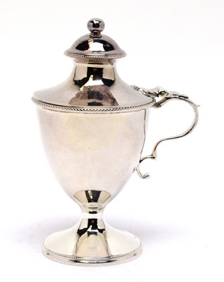 Lot 137 - A George III silver pedestal mustard
