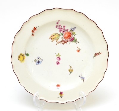 Lot 484 - Chelsea Red Anchor Period plate.