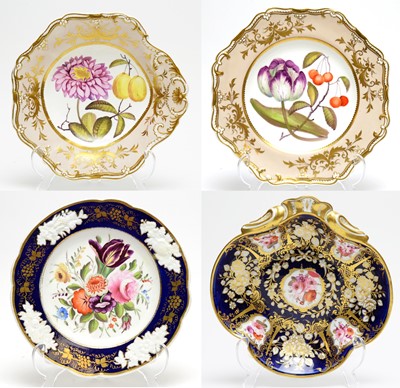 Lot 494 - Two Spode dessert plates, two others