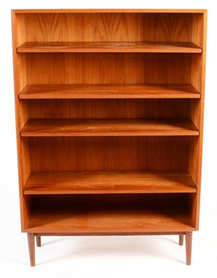 Lot 76 - A mid 20th Century teak open bookcase.