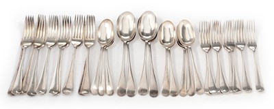 Lot 196 - A George VI silver cutlery suite