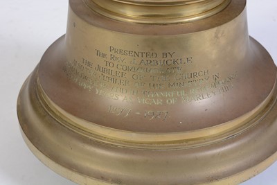 Lot 689 - Early 20th Century cast brass lectern
