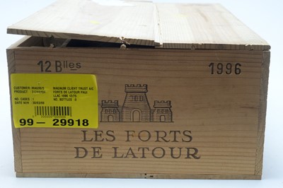 Lot 15 - Chateau Les Forts de Latour, Pauillac 1996