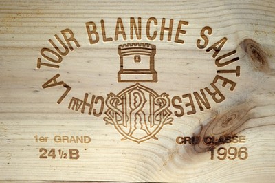 Lot 587 - Chateau La Tour Blanche Sauternes 1996