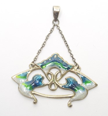 Lot 75 - Murrle Bennett silver and enamel pendant