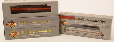 Lot 11 - Four Proto 2000 Series HO-gauge locomotives.