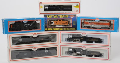 Lot 24 - Eight Model Power locomotives.