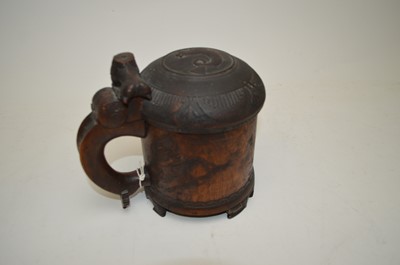 Lot 319 - Norweigan covered peg tankard