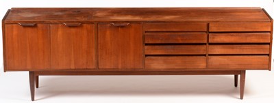 Lot 51 - A mid Century teak sideboard in the 'Long Tom' style.