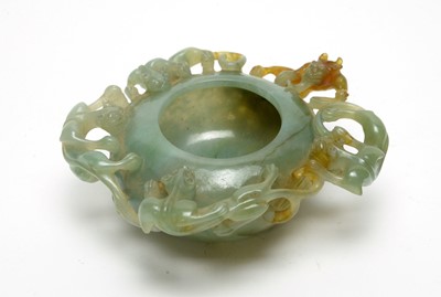Lot 468 - Chinese Jade Chilong water pot.