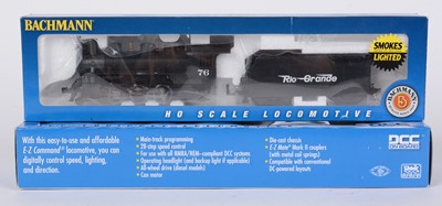 Lot 114 - Two Bachmann HO-gauge model steam locomotives and tenders