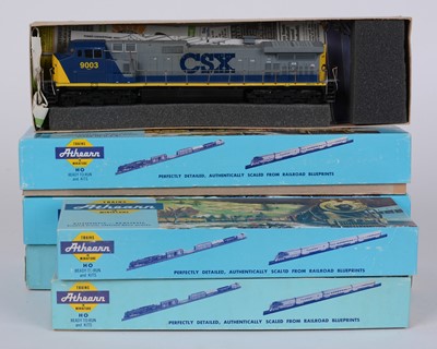 Lot 123 - Six Athearn HO-gauge model diesel electric locomotives