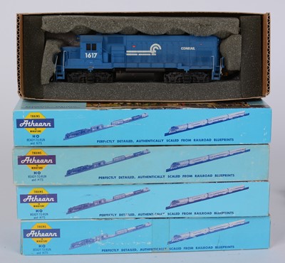 Lot 125 - Five Athearn HO-gauge model diesel electric locomotives