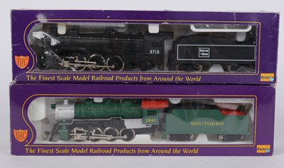 Lot 145 - Four IHC Premier series HO-gauge steam locomotives and tenders