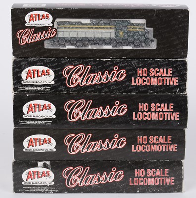 Lot 172 - Five Atlas Classic HO-gauge diesel electric locomotives