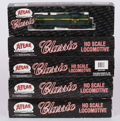 Lot 173 - Five Atlas Classic HO-gauge diesel electric locomotives