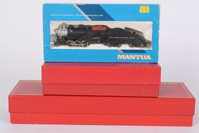 Lot 184 - Two Mantua classics HO-gauge steam locomotives and tenders