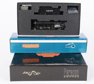 Lot 209 - Three Broadway Ltd HO-gauge model steam locomotives and tenders
