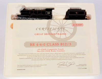 Lot 281 - Hornby 00-gauge R2134M, B12\3 locomotive train pack
