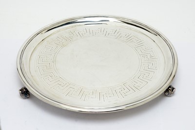 Lot 142 - A Victorian silver salver