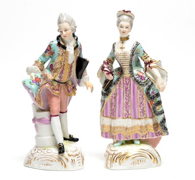 Lot 533 - Pair Dresden figures