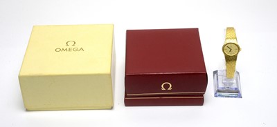 Lot 120 - A Ladies 18ct yellow gold Omega De Ville cocktail watch