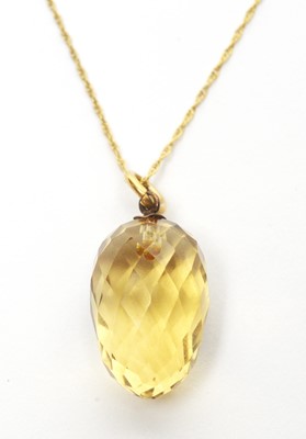 Lot 12 - A citrine pendant