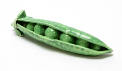 Lot 499 - Bone china Pea pod, Coalport