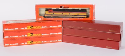 Lot 45 - Rivarossi HO-gauge American-Outline GM EMD E-8 locomotives and associated items.