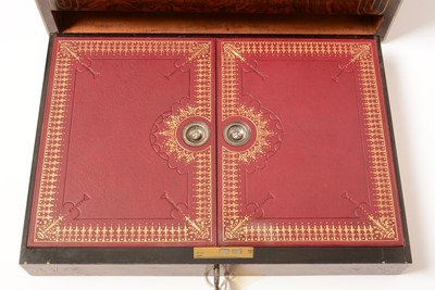 Lot 181 - A fine early Victorian travel box