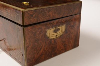 Lot 181 - A fine early Victorian travel box