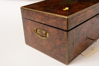 Lot 181 - A fine early Victorian travel box