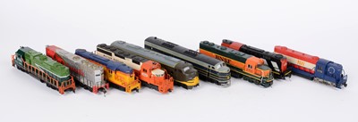 Lot 232 - HO-gauge North American-Outline diesel/electric locomotives.