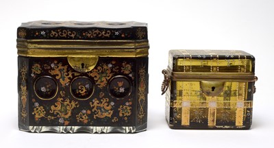 Lot 547 - Two 19th glass caskets
