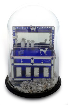 Lot 543 - Glass frigger under dome