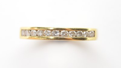 Lot 56 - Diamond half hoop eternity ring