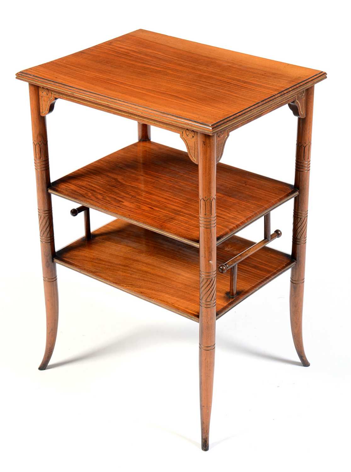 Lot 615 - Late 19th Century cherry wood secessionist occasional table