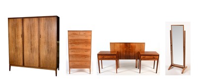 Lot 661 - Mid Century rosewood bedroom suite.