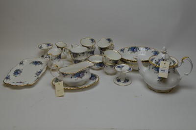 Lot 463 - A rare Royal Albert 'Moonlight Rose' pattern part dinner and tea service