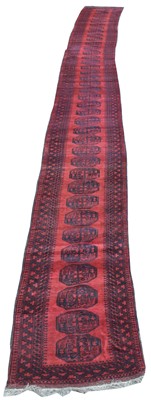 Lot 402 - A very long Afghan runner
