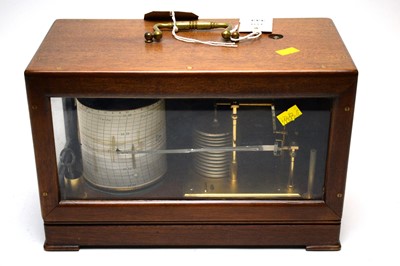 Lot 333 - An early 20th century mahogany cased barograph, by Short & Mason
