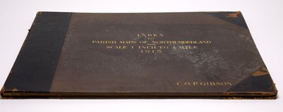 Lot 699 - Gibson (C.O.P.) Index To Parish Maps of Northumberland 1913.