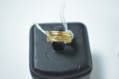Lot 239 - Three wedding bands