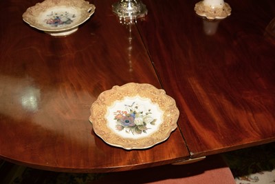 Lot 666 - Early 20th Century mahogany triple pedestal dining table
