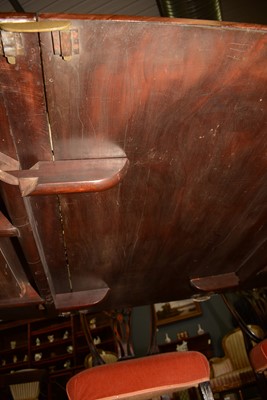 Lot 666 - Early 20th Century mahogany triple pedestal dining table
