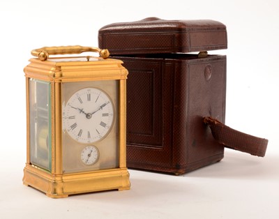 Lot 490 - A late 19th Century Petite-Sonnerie carriage clock, by Le Roy & Fils