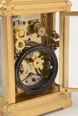 Lot 490 - A late 19th Century Petite-Sonnerie carriage clock, by Le Roy & Fils