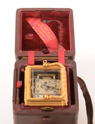 Lot 490 - A late 19th Century Petite-Sonnerie carriage clock, by Le Roy & Fils